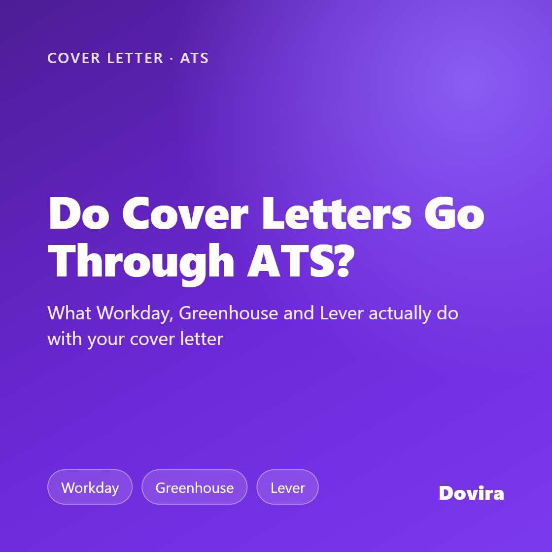 Do Cover Letters Go Through ATS? Workday, Greenhouse, Lever