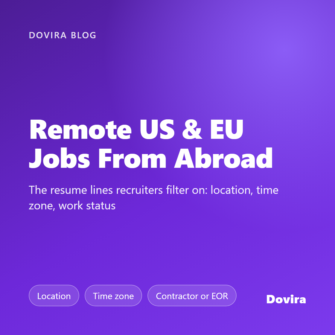 Resume for Remote US & EU Jobs From Abroad (2026 Guide)